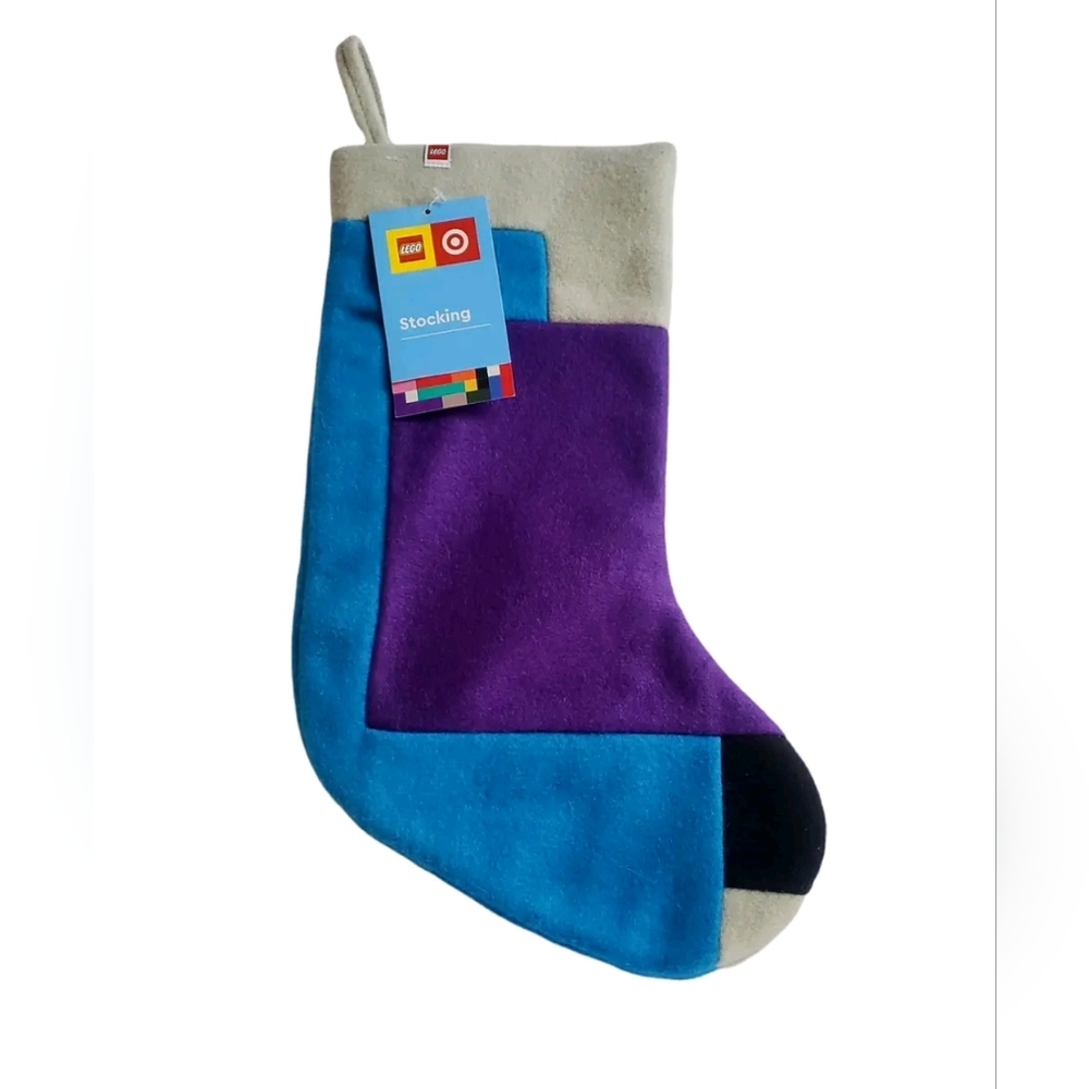 Lego X Target 20" Color Block Felt Christmas Stocking NWT